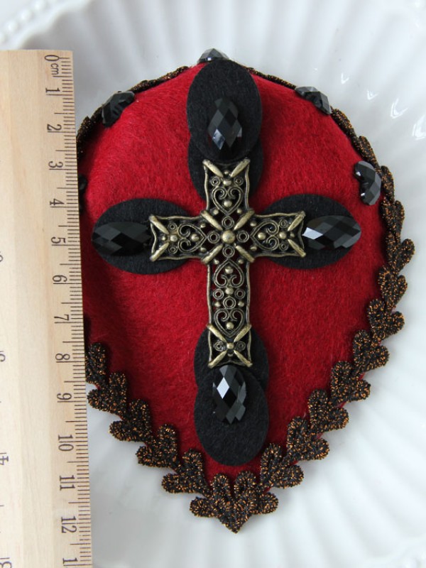 Gothic Cross Mini Top Hat