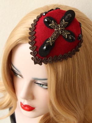 Gothic Cross Mini Top Hat