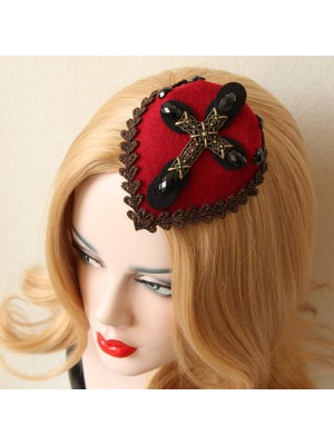 Gothic Cross Mini Top Hat