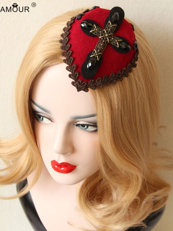 Gothic Cross Mini Top Hat