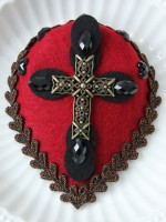 Gothic Cross Mini Top Hat