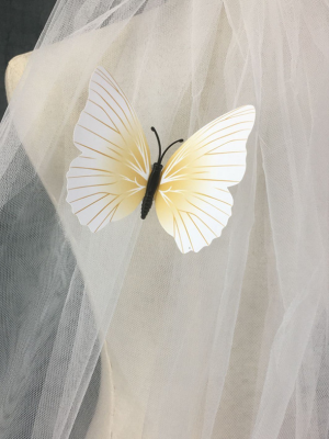 Gothic Lace Butterfly Veil