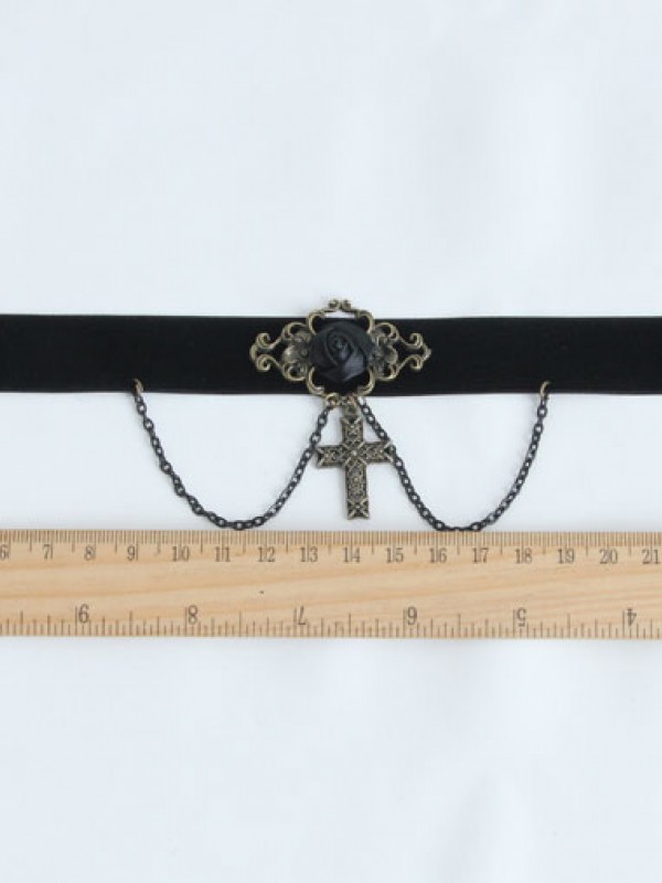 Gothic Punk Cross Choker