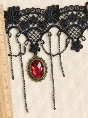 Gothic Race Red Diamond Armband