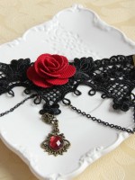 Gothic Race Red Rose Armband