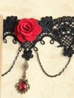 Gothic Race Red Rose Armband