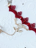 Gothic Red Lace Vintage Wrist Band Gothic Red Lace Vintage Wrist Band