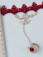 Gothic Red Lace Vintage Wrist Band Gothic Red Lace Vintage Wrist Band