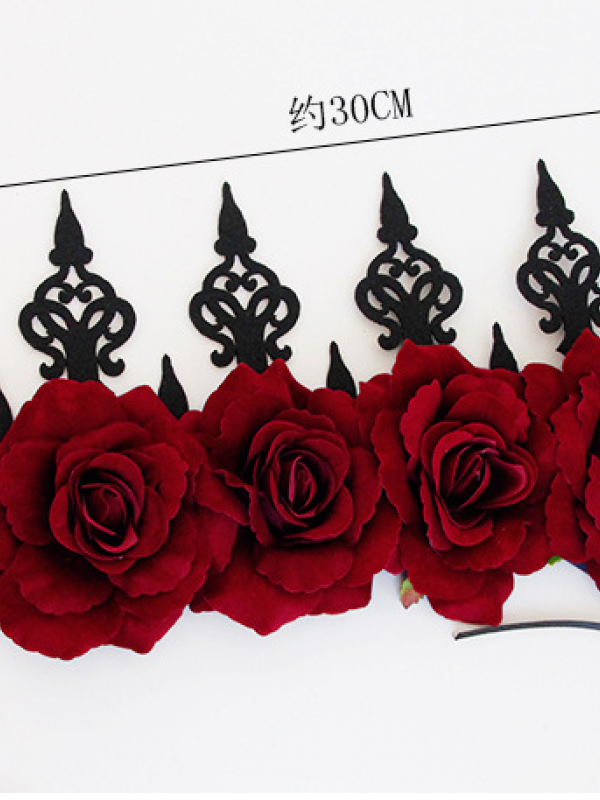 Gothic Red Rose Queen Halloween Crown Gothic Red Rose Queen Halloween Crown