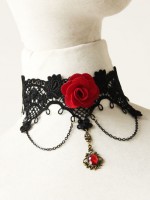 Gothic Red Rose Vintage Choker Gothic Red Rose Vintage Choker