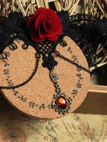 Gothic Red Rose Vintage Choker Gothic Red Rose Vintage Choker