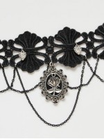 Gothic Rose Pendant Choker Gothic Rose Pendant Choker