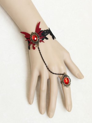 Gothic Vampire Butterfly Wrist Band
