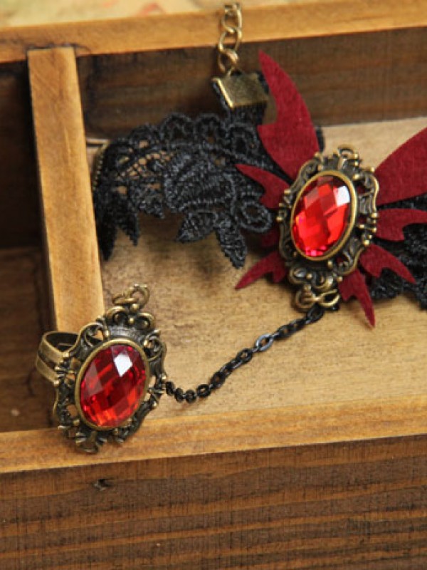Gothic Vampire Butterfly Wrist Band Gothic Vampire Butterfly Wrist Band