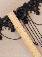 Gothic Vintage Black Lace Choker