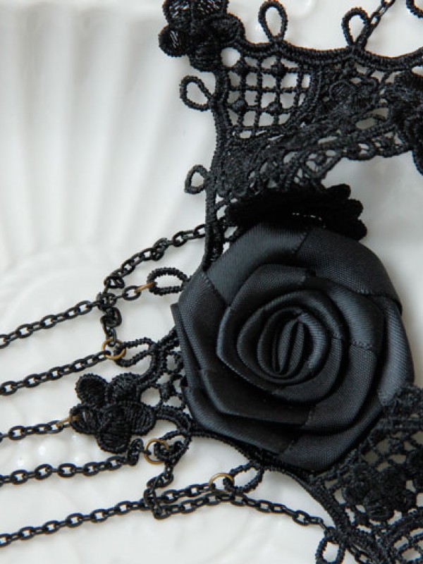 Gothic Vintage Black Lace Choker Gothic Vintage Black Lace Choker