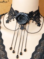 Gothic Vintage Black Lace Choker Gothic Vintage Black Lace Choker