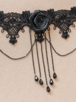 Gothic Vintage Black Lace Choker Gothic Vintage Black Lace Choker