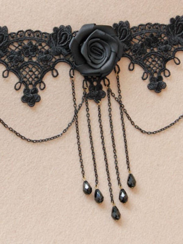 Gothic Vintage Black Lace Choker Gothic Vintage Black Lace Choker