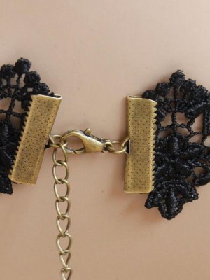 Gothic Punk Lace Choker