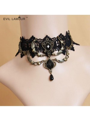 Gothic Punk Lace Choker