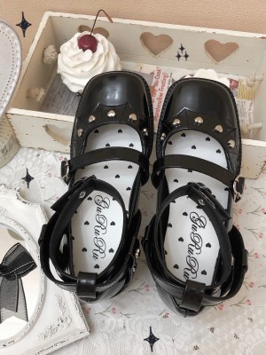 Gururu - Full Sugar Girl Rivet Lolita Shoes
