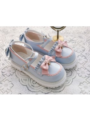 Gururu - Cat's Teaparty Bowknot Lolita Shoes