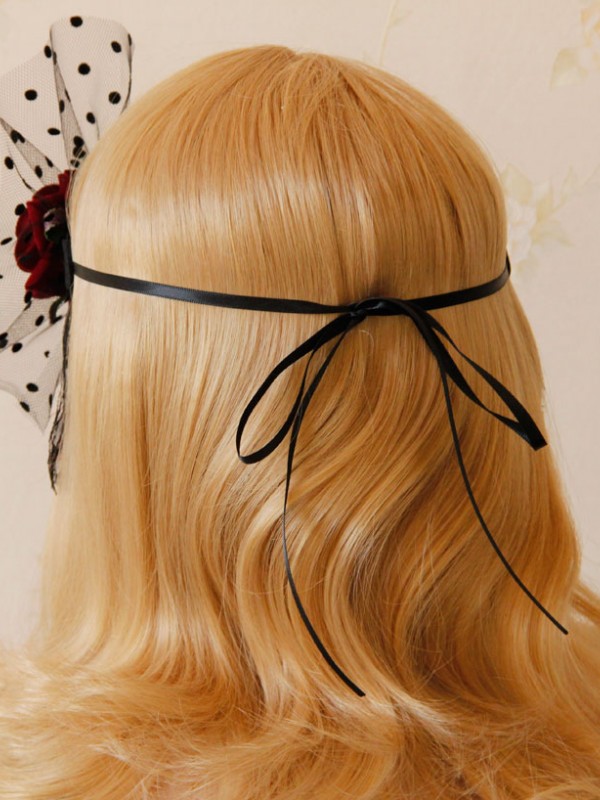 Halloween Red Rose Race Veil Halloween Red Rose Race Veil