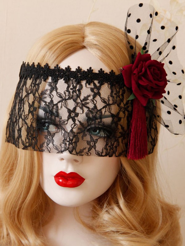 Halloween Red Rose Race Veil Halloween Red Rose Race Veil