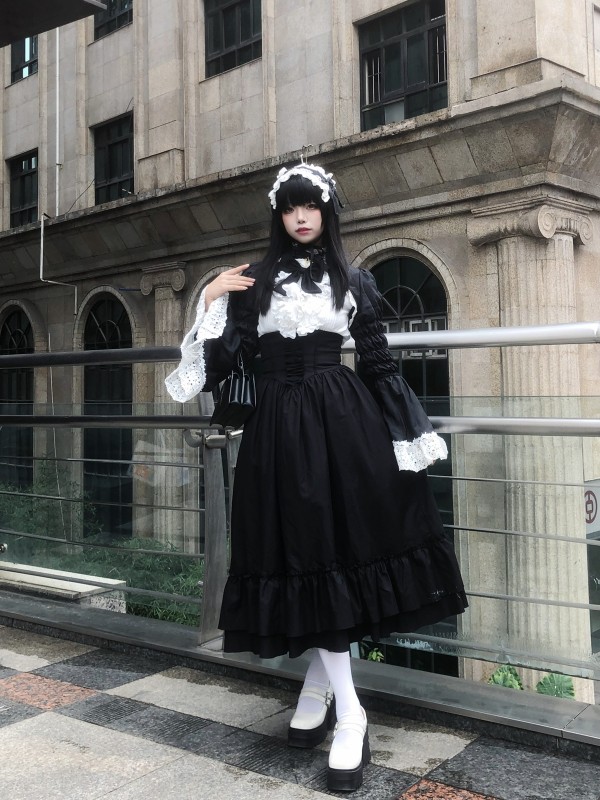 【Halloween style】Long SKIRT~Gothic lolita daily Skirt