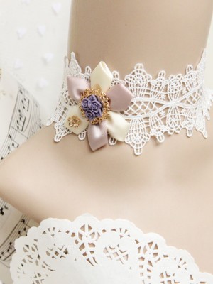 Handmade Flower Lace Choker