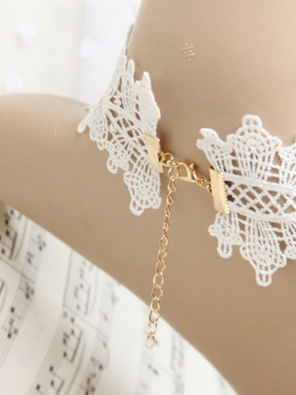 Handmade Flower Lace Choker