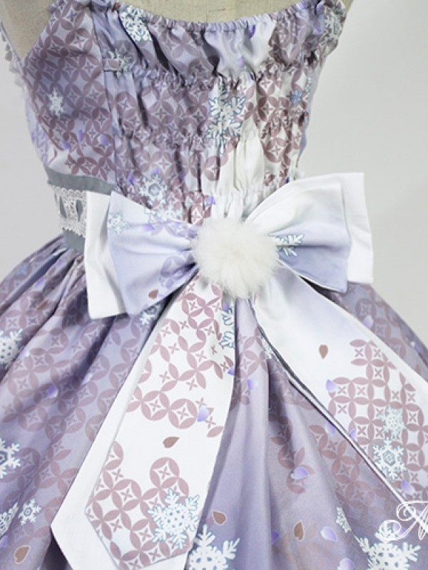 Haunted Night Snow Woman Classic Lolita Jumperskirt