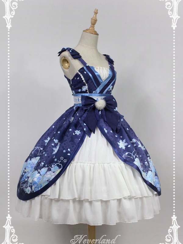 Haunted Night Snow Woman Classic Lolita Jumperskirt