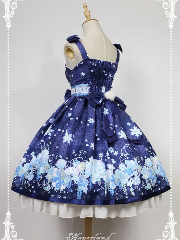 Haunted Night Snow Woman Classic Lolita Jumperskirt