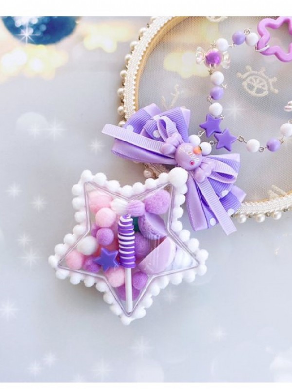 Heart Star Sweet Lolita Necklace