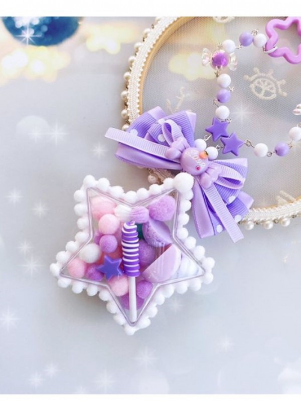 Heart Star Sweet Lolita Necklace Heart Star Sweet Lolita Necklace