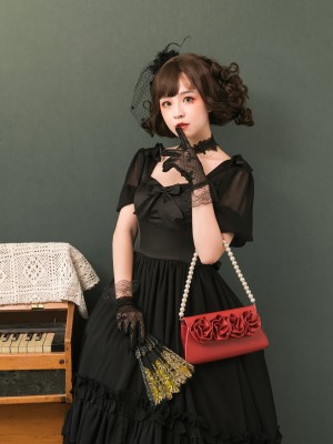 Holiday Rose Two-ways Pearl Chain Bag