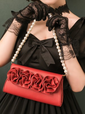 Holiday Rose Two-ways Pearl Chain Bag