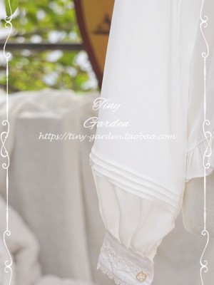 Honey Sugar Lamb Leg Sleeves Classic Chiffon Blouse