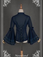 Ice Prism Chiffon Long Trumpet Sleeve Blouse Ice Prism Chiffon Long Trumpet Sleeve Blouse