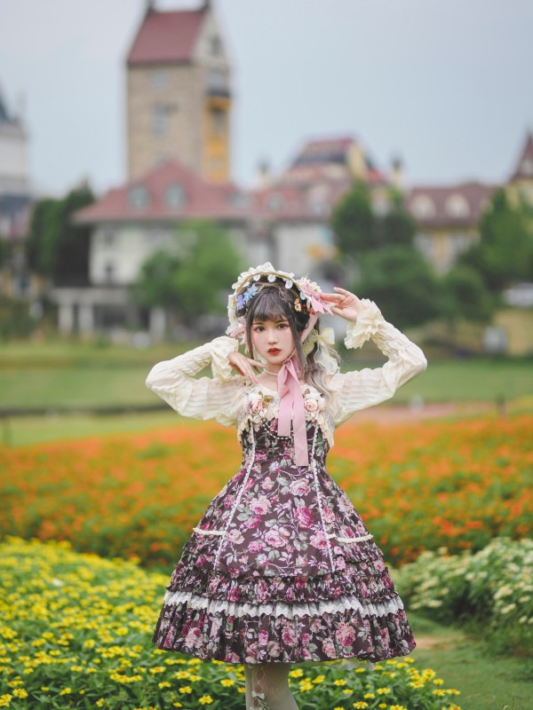 Infanta - Rose Wall Elegant Jumperskirt Infanta - Rose Wall Elegant Jumperskirt