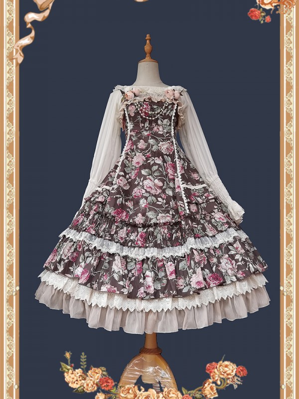 Infanta - Rose Wall Elegant Jumperskirt Infanta - Rose Wall Elegant Jumperskirt