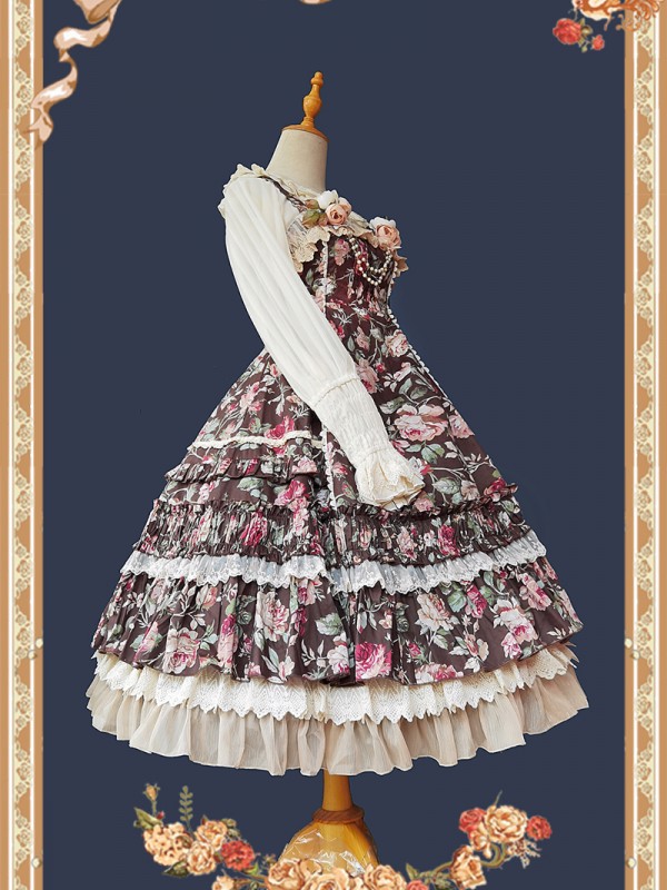 Infanta - Rose Wall Elegant Jumperskirt Infanta - Rose Wall Elegant Jumperskirt