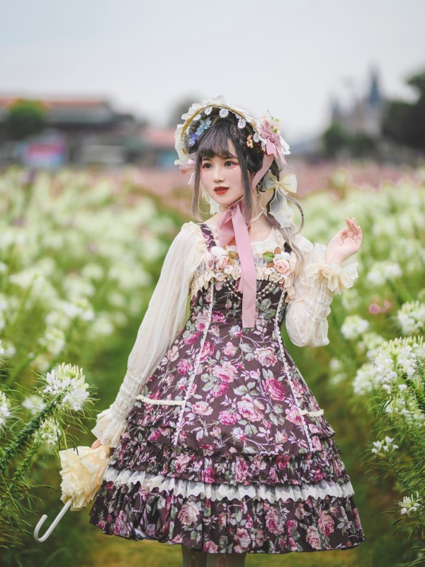 Infanta - Rose Wall Elegant Jumperskirt Infanta - Rose Wall Elegant Jumperskirt