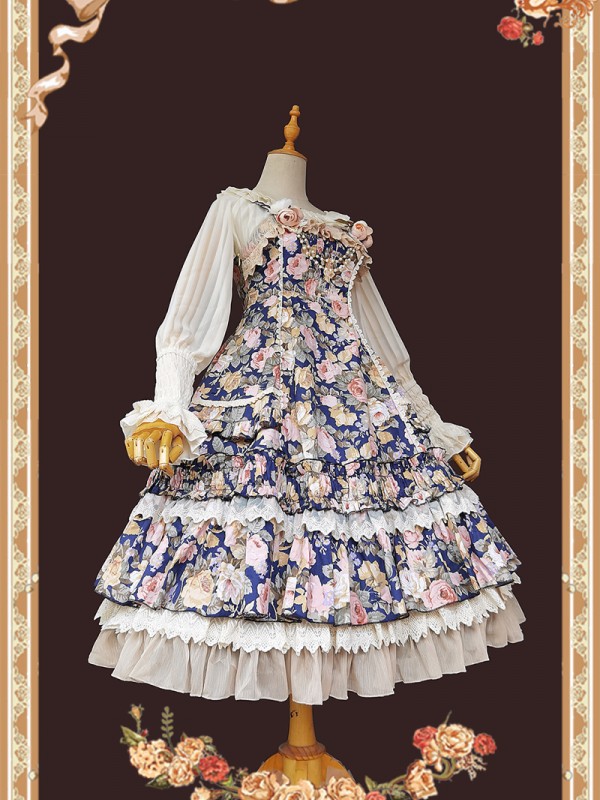 Infanta - Rose Wall Elegant Jumperskirt Infanta - Rose Wall Elegant Jumperskirt