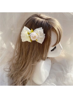 Ivory Flower Lolita Hair Clip