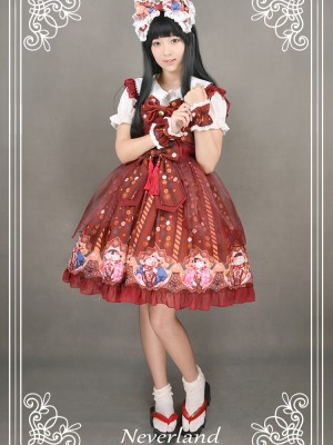 Japanese Fortune Cat Voile Jumperskirt