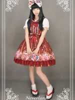 Japanese Fortune Cat Sailor Collar Cat Ear Jumperskirt