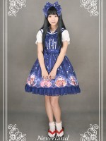 Japanese Fortune Cat Sailor Collar Cat Ear Jumperskirt